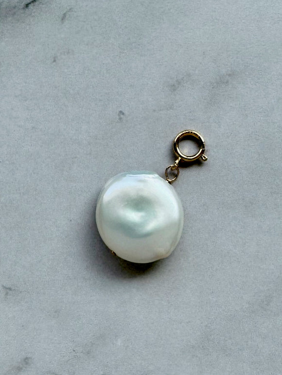 Coin Pearl Charm